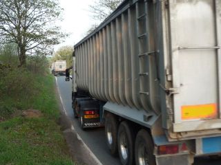 Lorry on main road