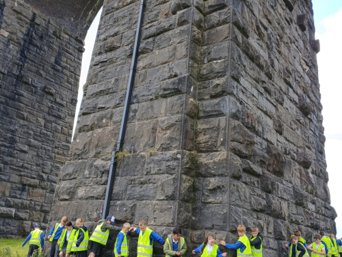 Schoolchildren at Ribblehead