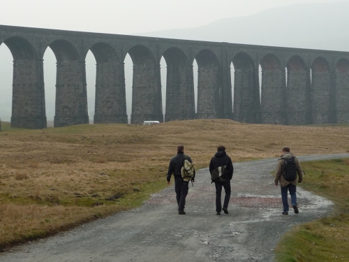 RHD viaduct and walkers