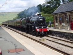 Photo: Southbound steam charter passing Garsdale on July 23rd, 2011
