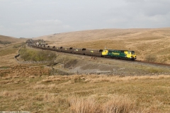 Photograph: Freight passing Blea Moor